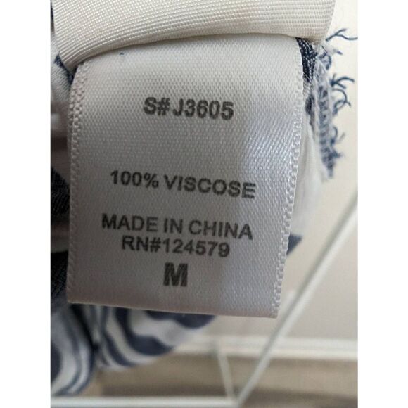 id:23 by Sneak Peek Front Tie Short Sleeves with Front Pocket Button Down Stripp - Picture 5 of 6